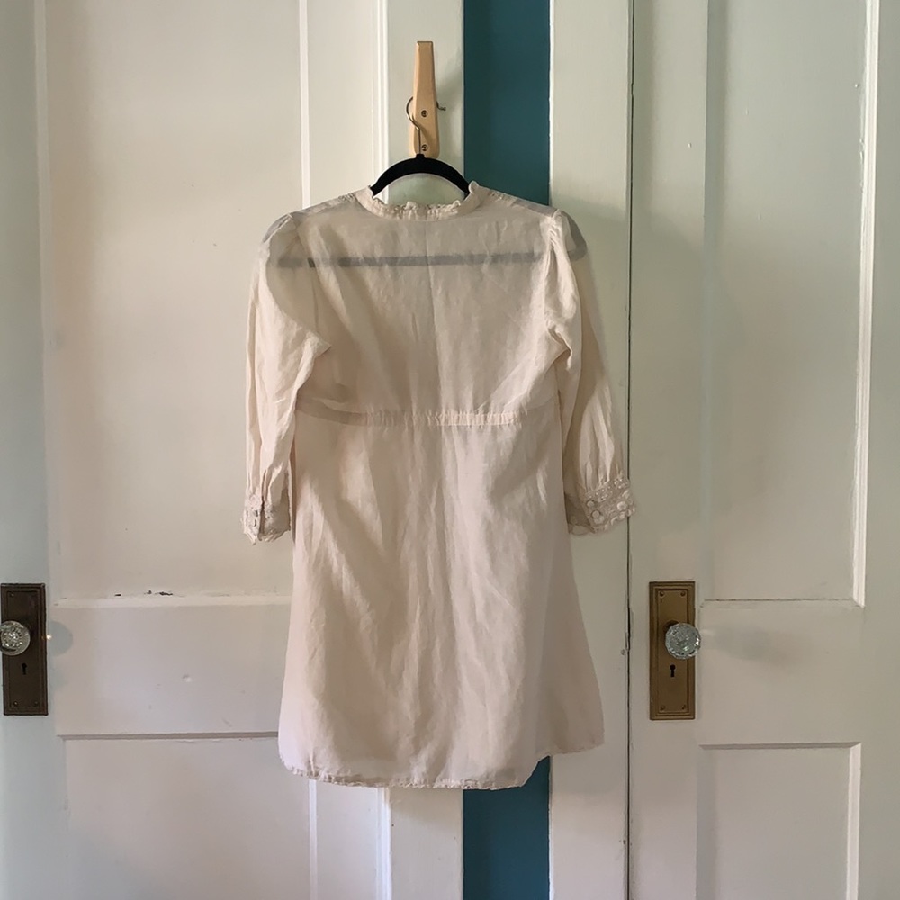 JOIE Ivory White Lace Embroidered Dress, Flaws, XS - Picture 2 of 8